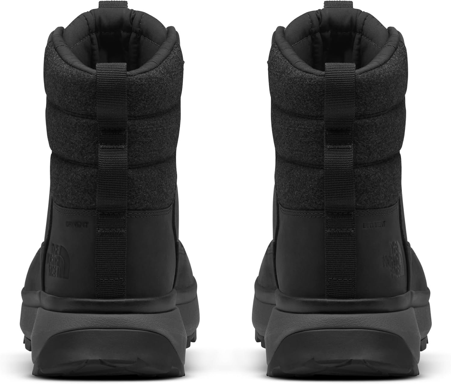 imageTHE NORTH FACE Mens Bergen Leather Waterproof Hiking Boot Insulated Snow Boot With 45mm LugsTnf BlackTnf Black