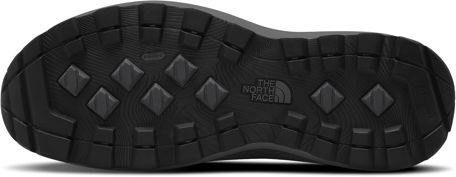 imageTHE NORTH FACE Mens Bergen Leather Waterproof Hiking Boot Insulated Snow Boot With 45mm LugsTnf BlackTnf Black