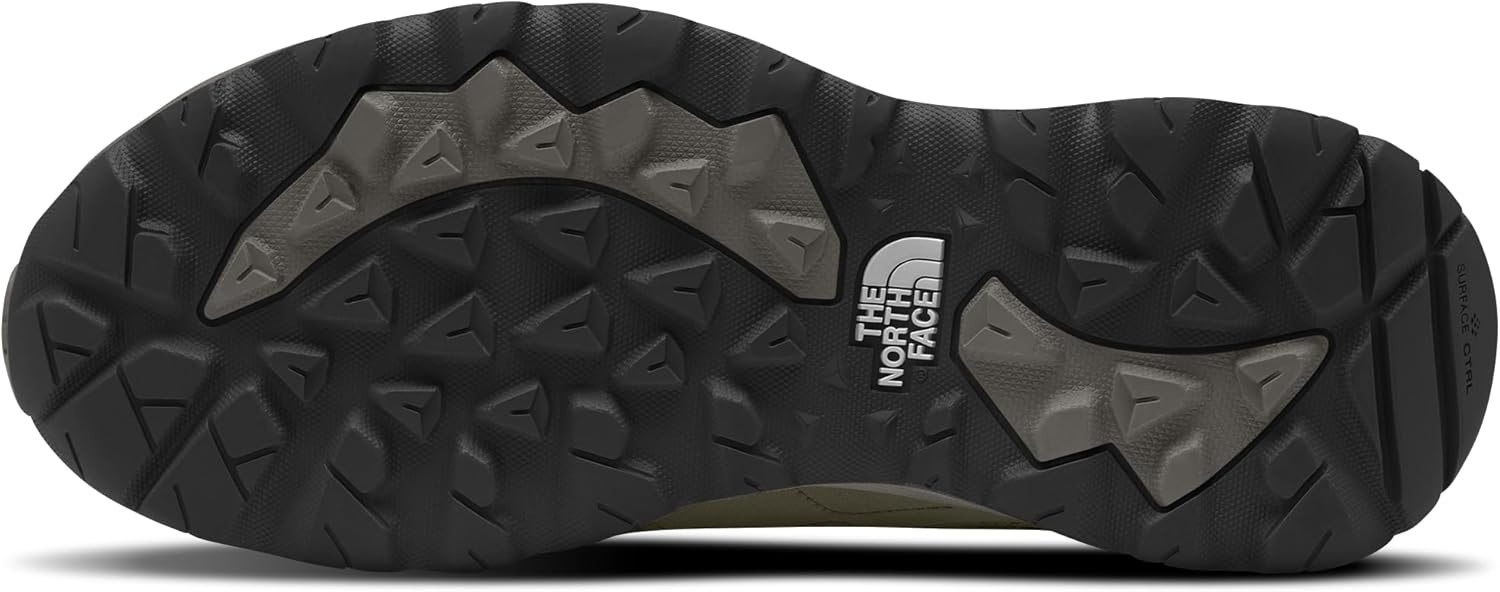 imageTHE NORTH FACE Mens Hedgehog 3 Mid Waterproof Hiking Boot Ripstop Leather Upper Rubber OutsoleNew Taupe GreenTnf Black