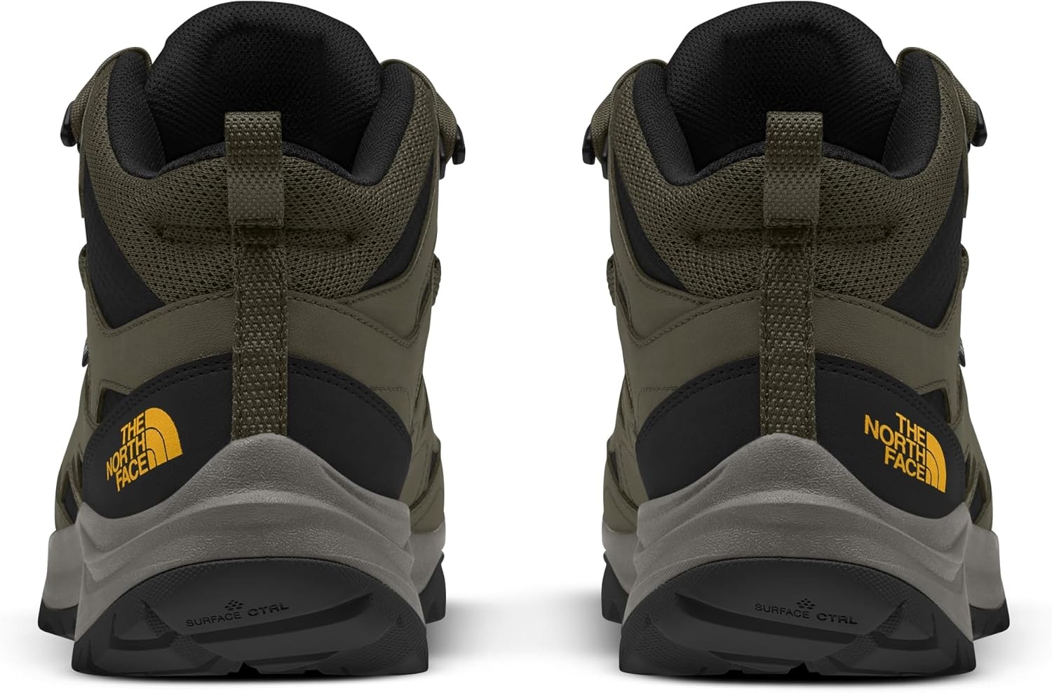 imageTHE NORTH FACE Mens Hedgehog 3 Mid Waterproof Hiking Boot Ripstop Leather Upper Rubber OutsoleNew Taupe GreenTnf Black
