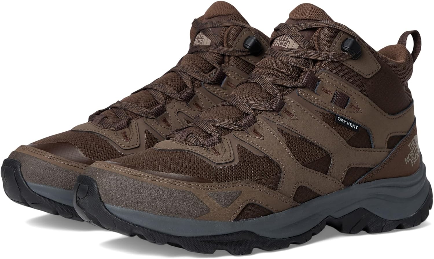 imageTHE NORTH FACE Mens Hedgehog 3 Mid Waterproof Hiking Boot Ripstop Leather Upper Rubber OutsoleSmokey BrownDemitasse Brown