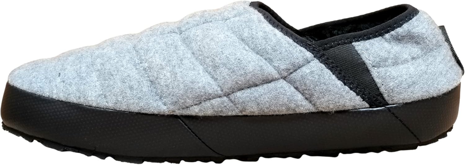 imageTHE NORTH FACE Mens Thermoball Traction Mule V Winter Shoe Insulated amp Water Repellent Rubber OutsoleGrey Wool