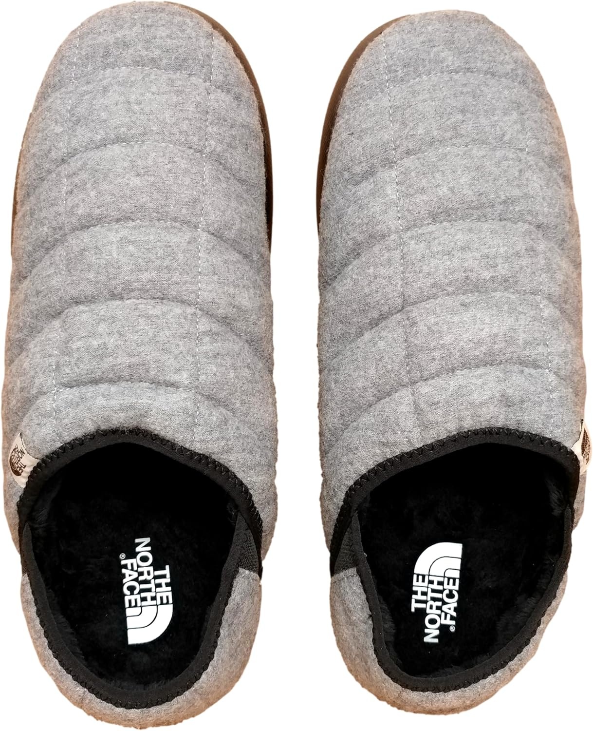 imageTHE NORTH FACE Mens Thermoball Traction Mule V Winter Shoe Insulated amp Water Repellent Rubber OutsoleGrey Wool