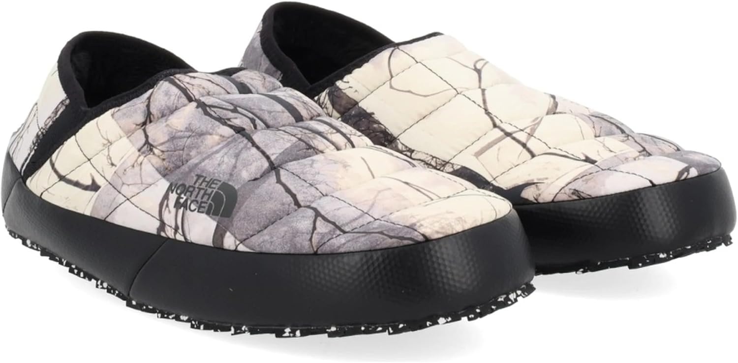 imageTHE NORTH FACE Mens Thermoball Traction Mule V Winter Shoe Insulated amp Water Repellent Rubber OutsoleImage Lift Camo White D