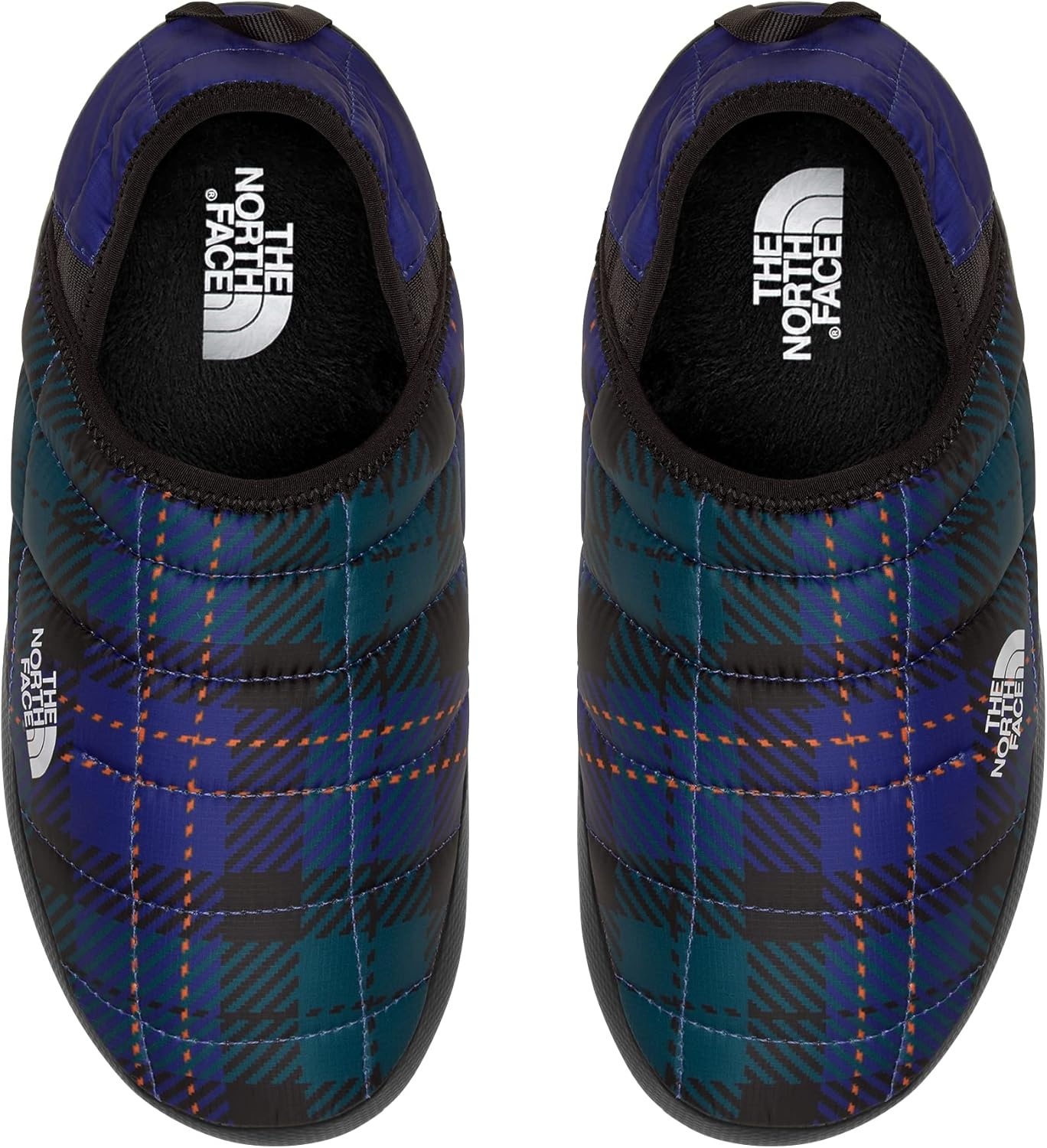 imageTHE NORTH FACE Mens Thermoball Traction Mule V Winter Shoe Insulated amp Water Repellent Rubber OutsolePonderosa Green Medium Icon Plaid PrintLapis Blue