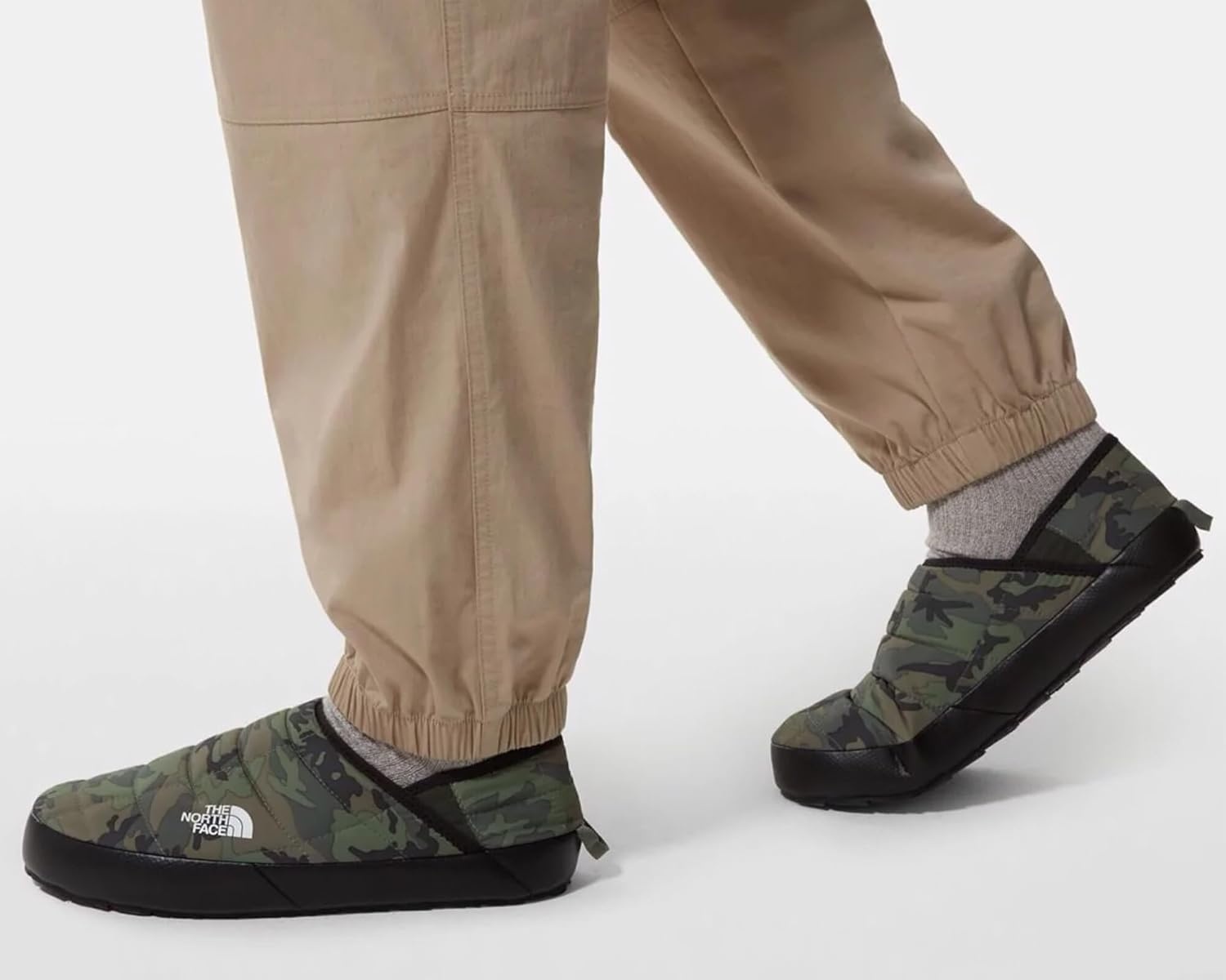 imageTHE NORTH FACE Mens Thermoball Traction Mule V Winter Shoe Insulated amp Water Repellent Rubber OutsoleThyme Brushwood Camo PrintThyme