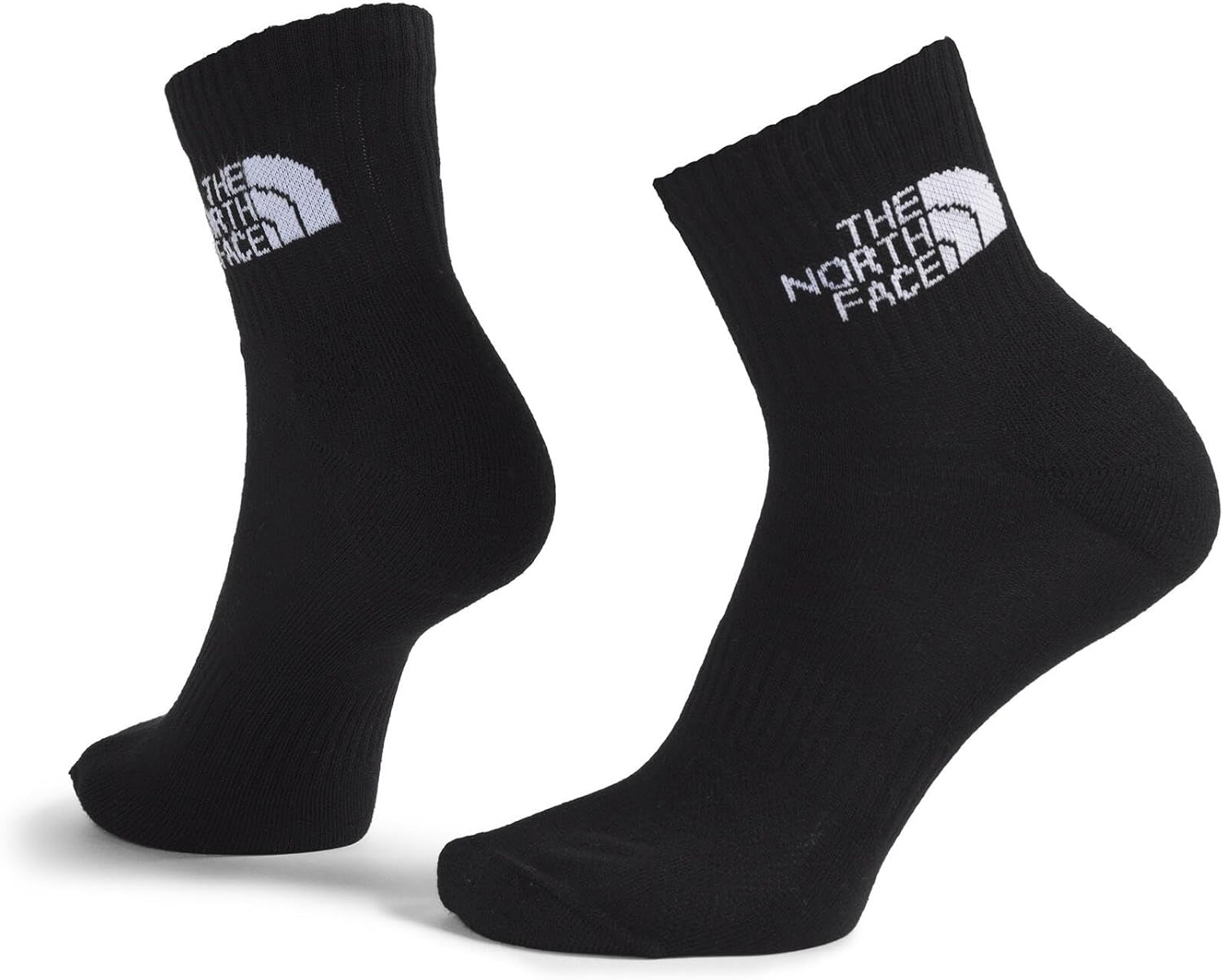 imageTHE NORTH FACE Multisport Cush Quarter Sock 3pack Breathable Athletic Socks for Men amp Women Light Cushion amp Ribbed CuffBlack Assorted