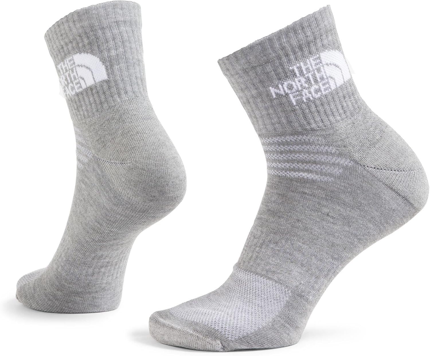imageTHE NORTH FACE Multisport Cush Quarter Sock 3pack Breathable Athletic Socks for Men amp Women Light Cushion amp Ribbed CuffBlack Assorted