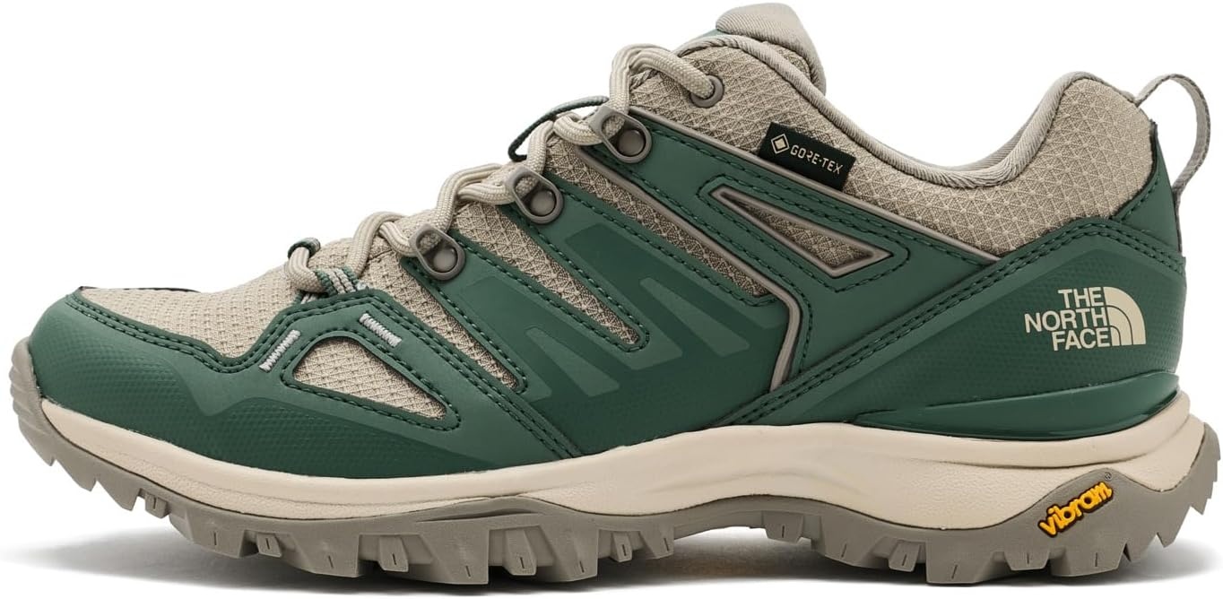 imageTHE NORTH FACE Womens Hedgehog Goretex Hiking Shoe Waterproof Cushioned Rubber Outsole amp Flexible HeelDuck GreenClay Green