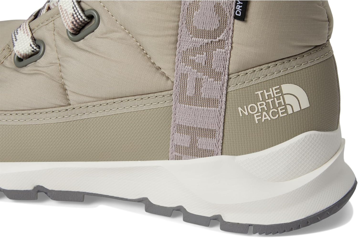 imageTHE NORTH FACE Womens Thermoball Lace Up Luxe Waterproof Boot Insulated Winter Boots With CollarClay GreyMoonstone Grey