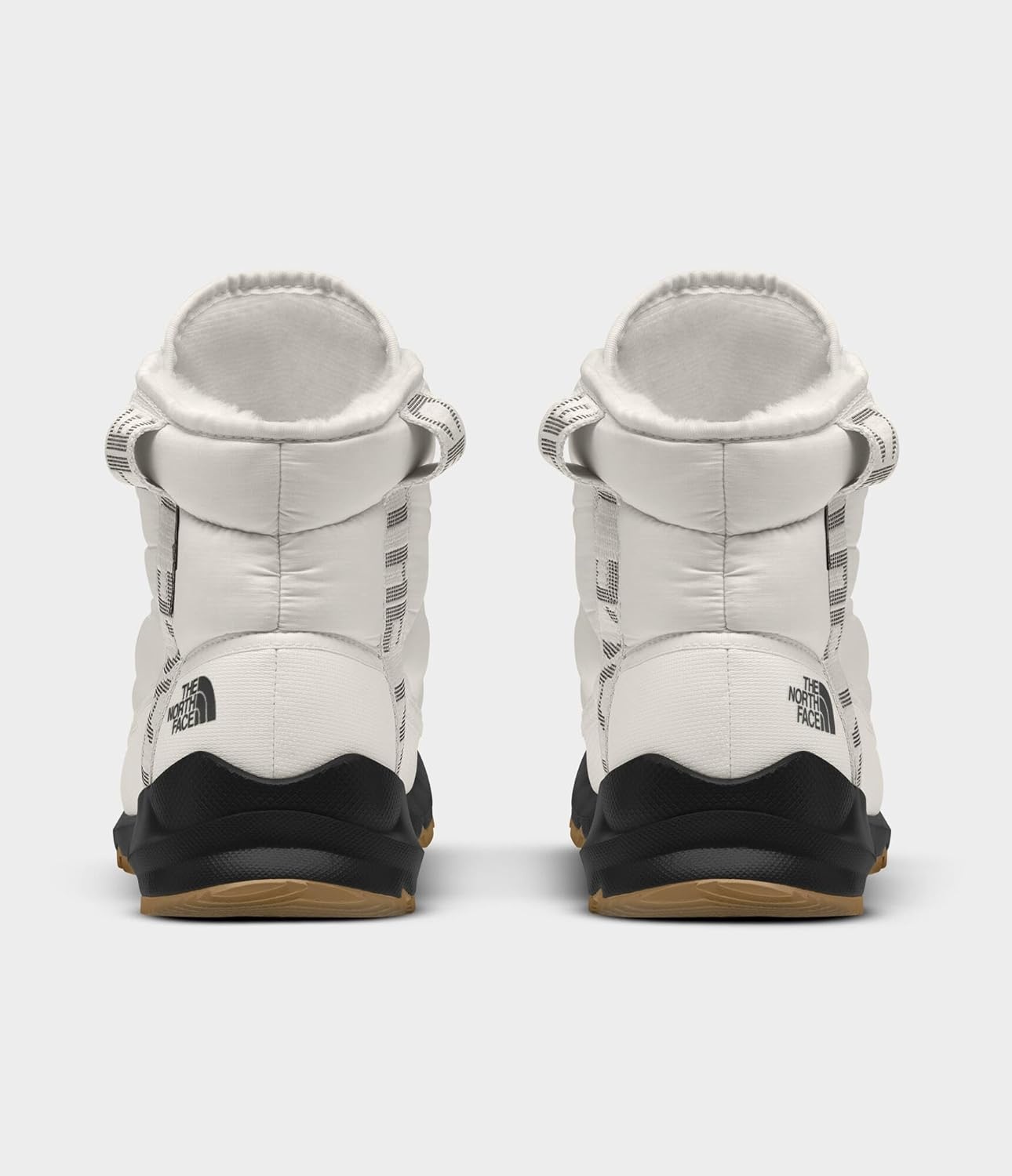 imageTHE NORTH FACE Womens Thermoball Lace Up Luxe Waterproof Boot Insulated Winter Boots With CollarGardenia WhiteTnf Black