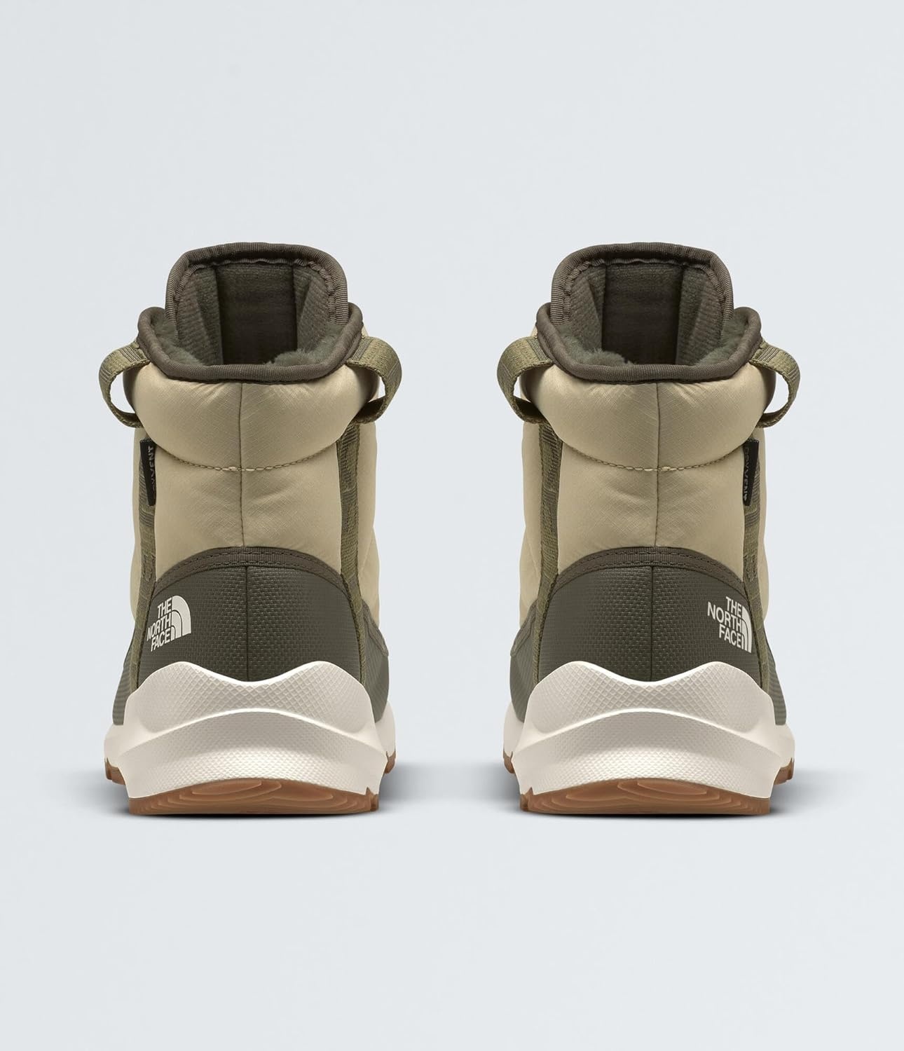 imageTHE NORTH FACE Womens Thermoball Lace Up Luxe Waterproof Boot Insulated Winter Boots With CollarGravelForest Olive