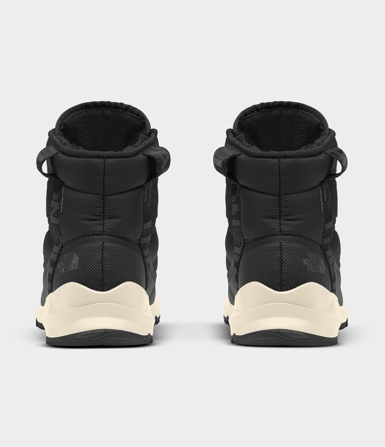 imageTHE NORTH FACE Womens Thermoball Lace Up Luxe Waterproof Boot Insulated Winter Boots With CollarTnf BlackAsphalt Grey