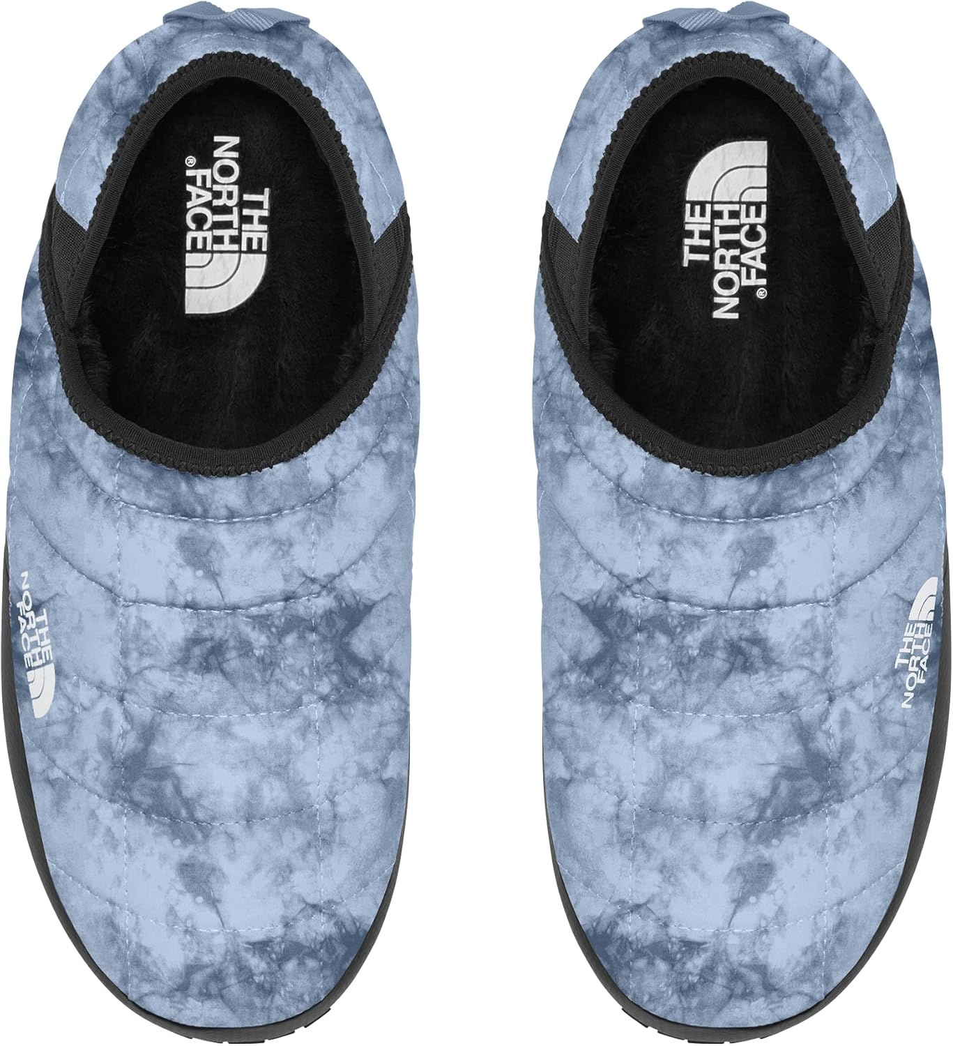 imageTHE NORTH FACE Womens Thermoball Traction Mule V Winter Shoe Insulated amp Water Repellent Rubber OutsoleBeta Blue Dye Texture Print Tnf Black