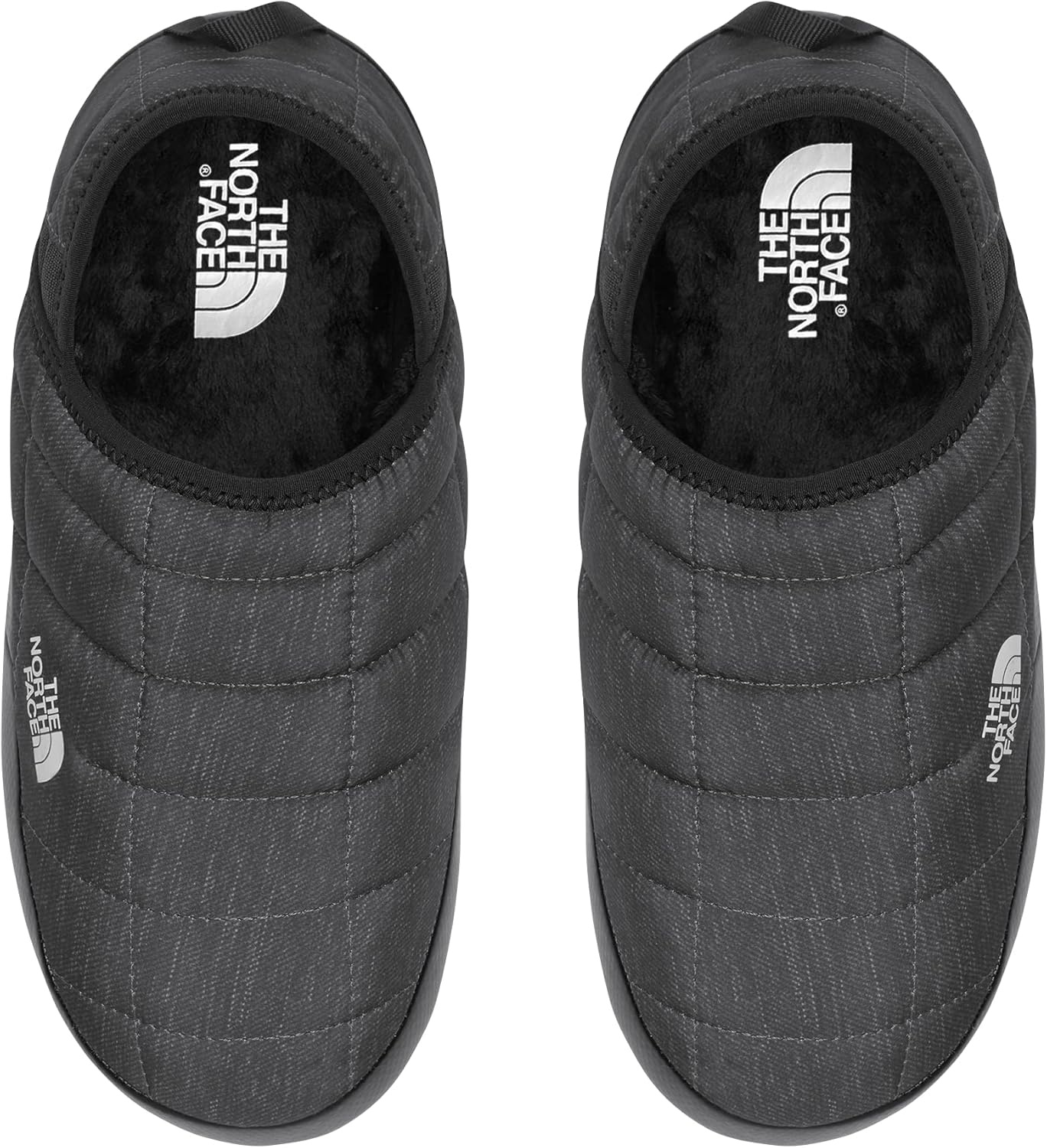imageTHE NORTH FACE Womens Thermoball Traction Mule V Winter Shoe Insulated amp Water Repellent Rubber OutsolePhantom Grey Heather PrintTnf Black