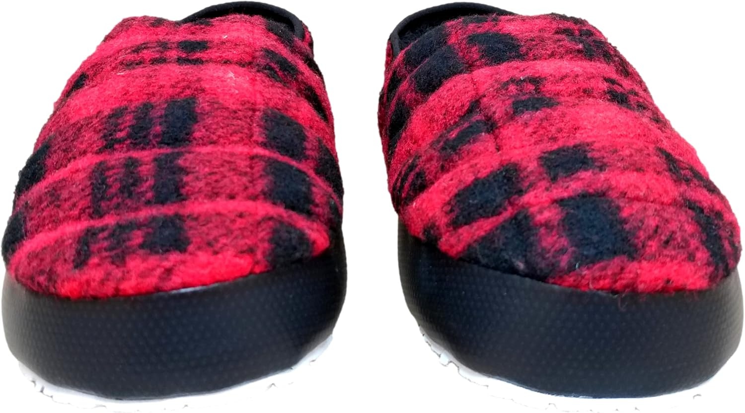 imageTHE NORTH FACE Womens Thermoball Traction Mule V Winter Shoe Insulated amp Water Repellent Rubber OutsoleRed Chequered Black