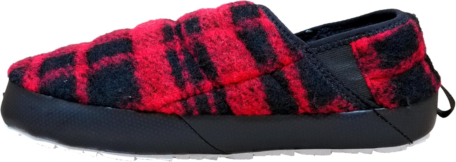 imageTHE NORTH FACE Womens Thermoball Traction Mule V Winter Shoe Insulated amp Water Repellent Rubber OutsoleRed Chequered Black