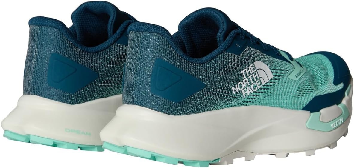 imageTHE NORTH FACE Womens Vectiv Enduris 4 Trail Running Shoe Rubber Outsole High Traction 4mm LugsBright FoamMidnight Petrol