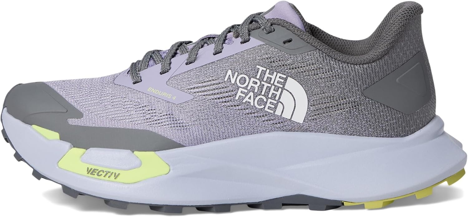 imageTHE NORTH FACE Womens Vectiv Enduris 4 Trail Running Shoe Rubber Outsole High Traction 4mm LugsLilac PeakSmoked Pearl