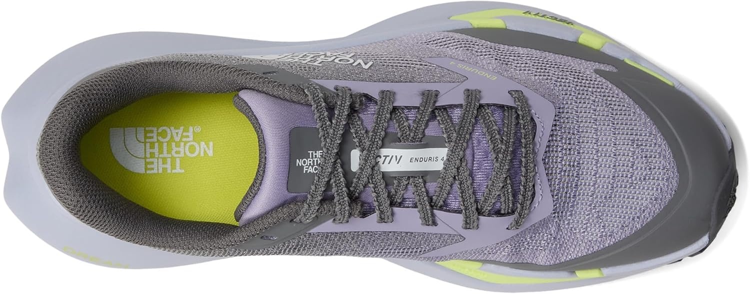 imageTHE NORTH FACE Womens Vectiv Enduris 4 Trail Running Shoe Rubber Outsole High Traction 4mm LugsLilac PeakSmoked Pearl
