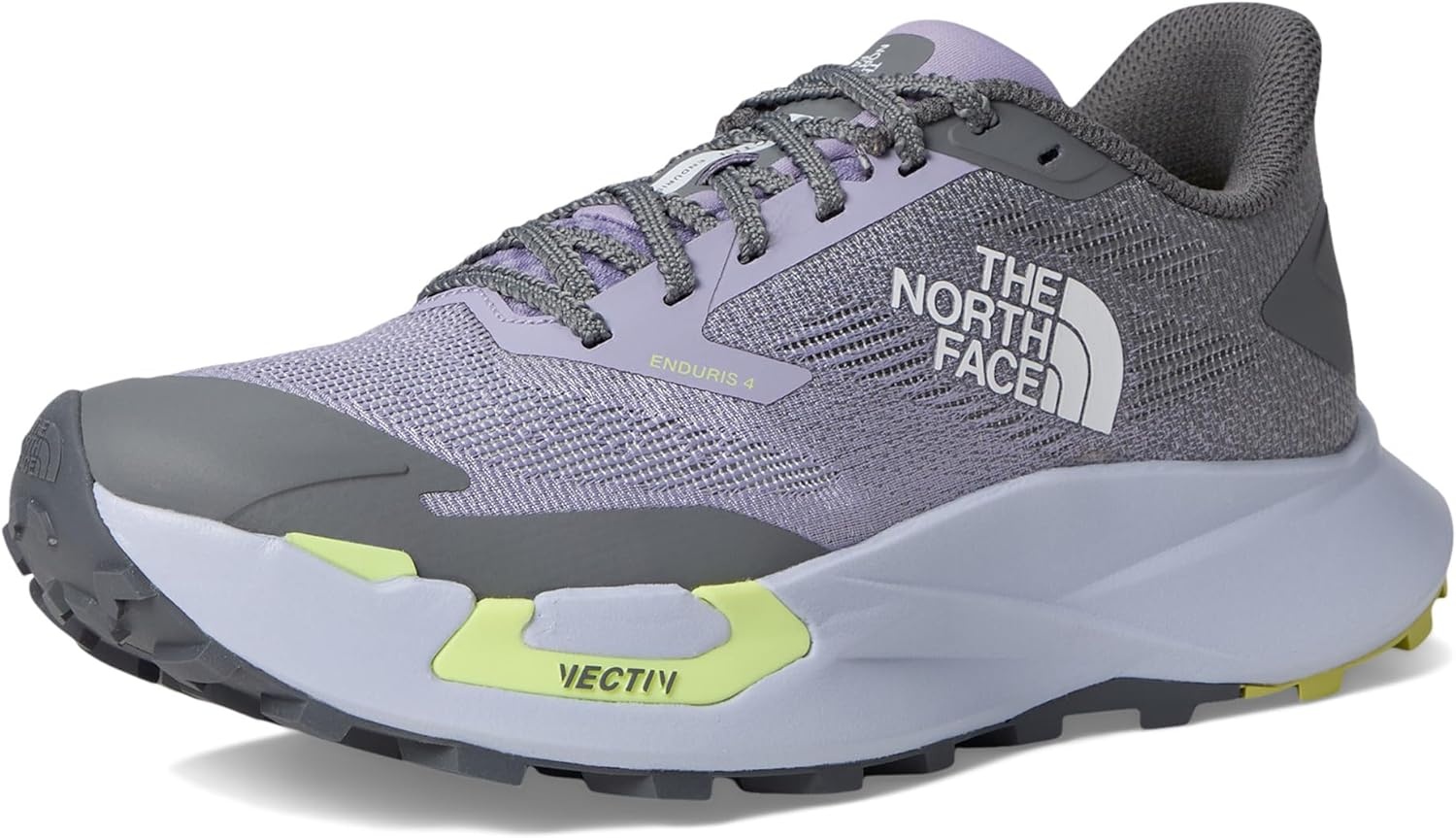 imageTHE NORTH FACE Womens Vectiv Enduris 4 Trail Running Shoe Rubber Outsole High Traction 4mm LugsLilac PeakSmoked Pearl