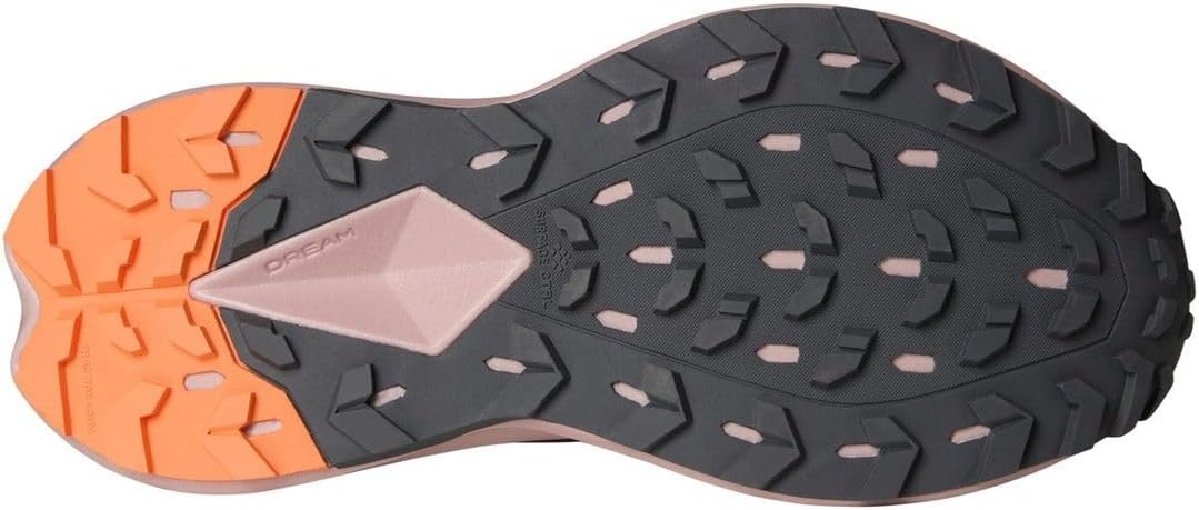 imageTHE NORTH FACE Womens Vectiv Enduris 4 Trail Running Shoe Rubber Outsole High Traction 4mm LugsSumacPapaya