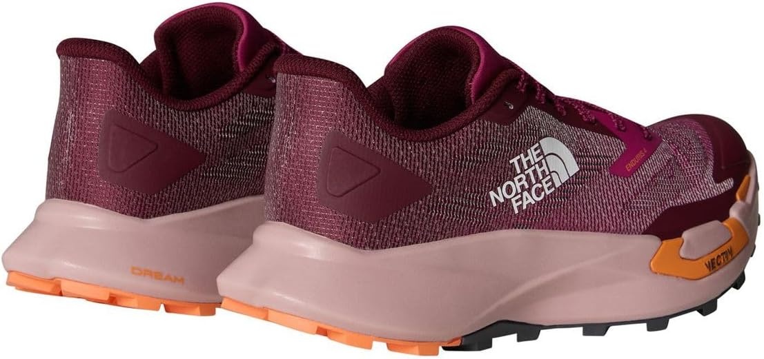 imageTHE NORTH FACE Womens Vectiv Enduris 4 Trail Running Shoe Rubber Outsole High Traction 4mm LugsSumacPapaya