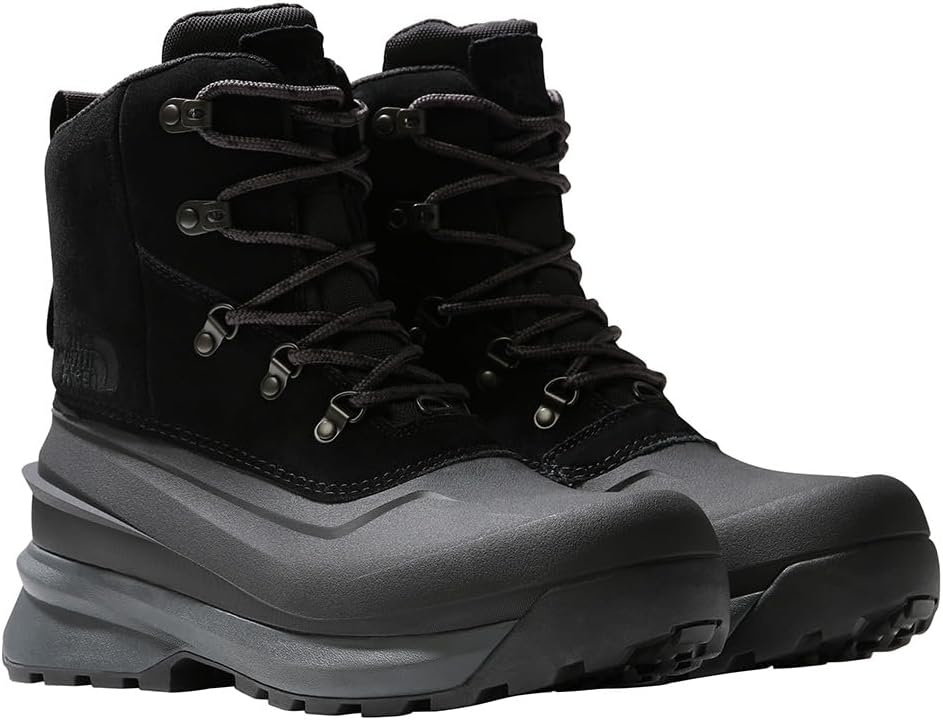imageThe North Face Mens Chilkat V Laceup Waterproof Snow Boot 200g of Premium InsulationTnf BlackAsphalt Grey