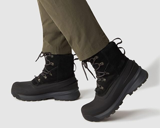 imageThe North Face Mens Chilkat V Laceup Waterproof Snow Boot 200g of Premium InsulationTnf BlackAsphalt Grey