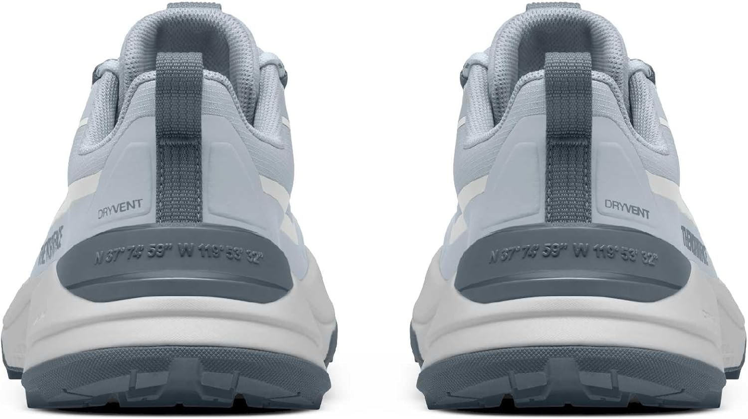 imageThe North Face Mens Fastpack Waterproof Hiking Shoe Highly Cushioned Rubber Outsole 5mm LugsFrost GreyGlacier Gray