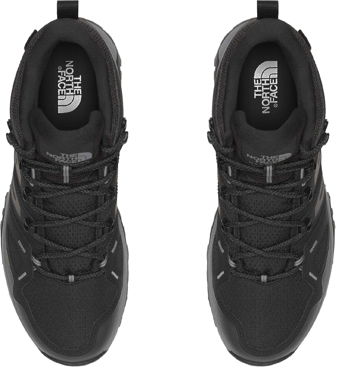 imageThe North Face Mens Hedgehog Mid Goretex Hiking Shoe Waterproof Cushioned amp Rubber OutsoleTnf BlackAsphalt Grey
