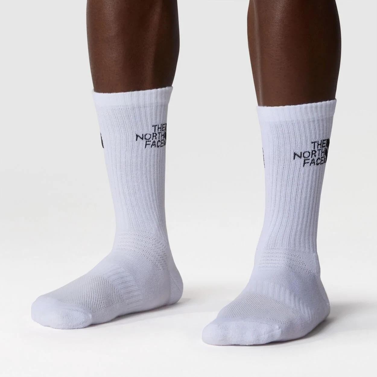 imageThe North Face Unisex Adult Multisport Cush Crew Sock 3pack Breathable Athletic Socks for Men amp Women With Light Cushioning amp Ribbed Cuff