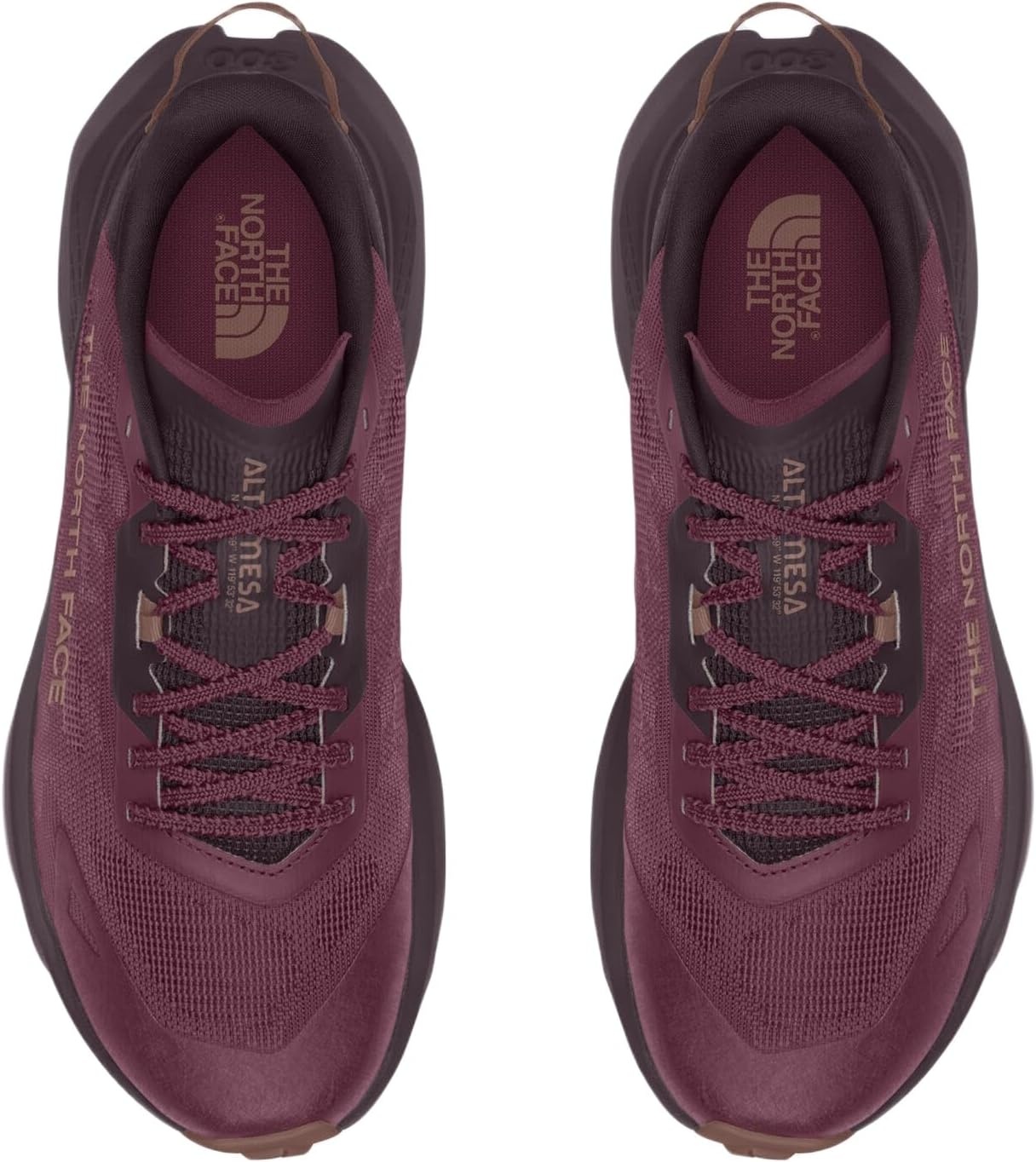 imageThe North Face Womens Altamesa 300 V2 Trail Running Shoe Ultra Lightweight High Rebound Eva MidsoleBurgundy CrushDeep Burgundy