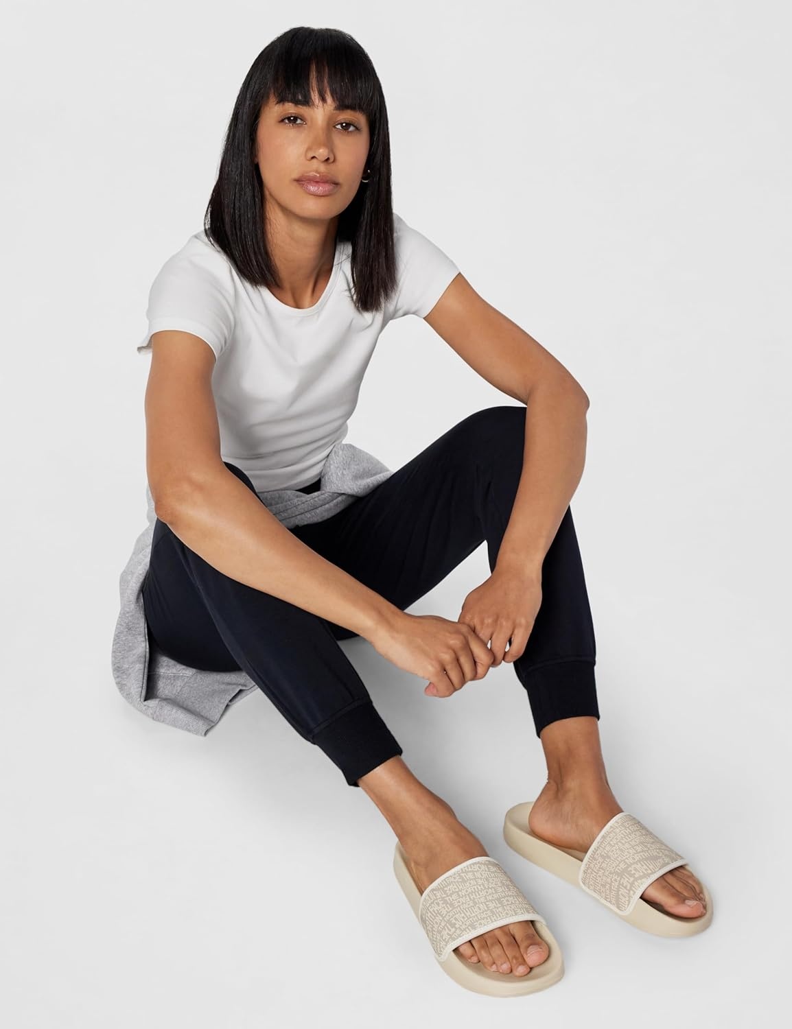 imageThe North Face Womens Base Camp Slide III Sandal Cushioned Durable TPU Strap Indoor amp Outdoor Slipper Desert StoneWhite Dune 6