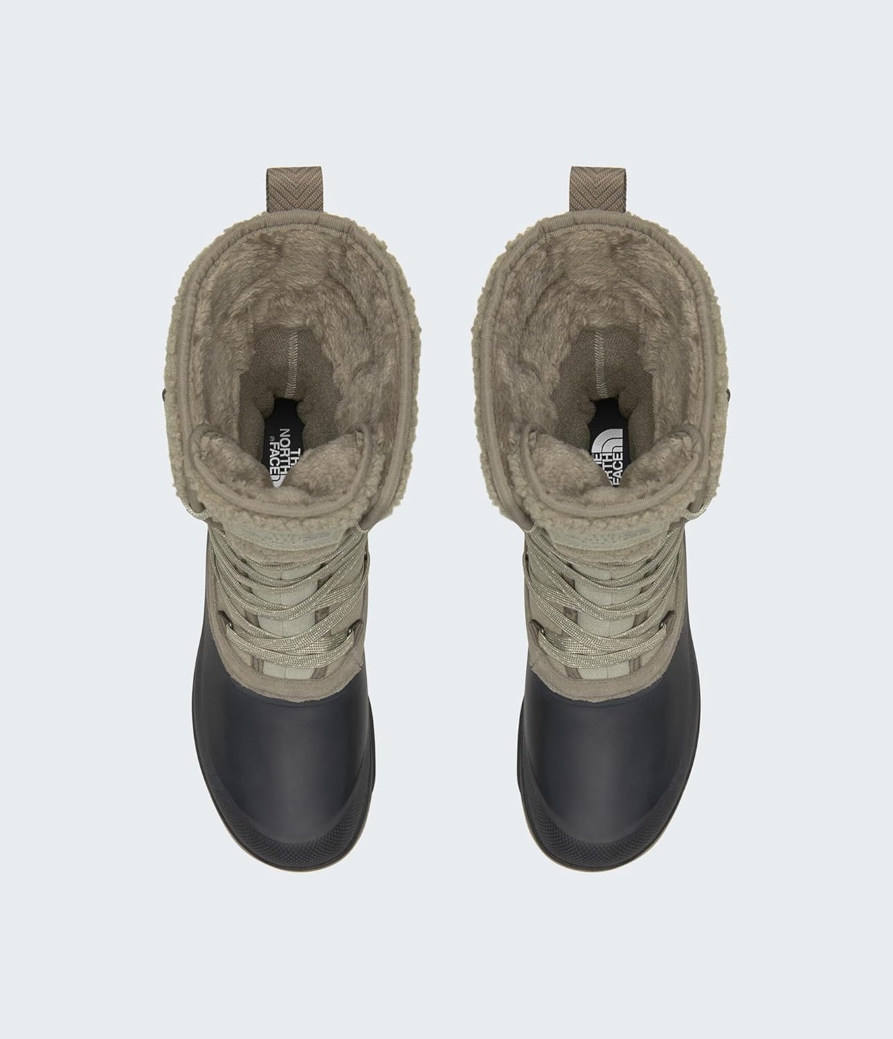 imageThe North Face Womens Shellista V Mid Insulated Waterproof Snow Boot Molded 45 Mm Lugs Rubber OutsoleClay GreyTnf Black