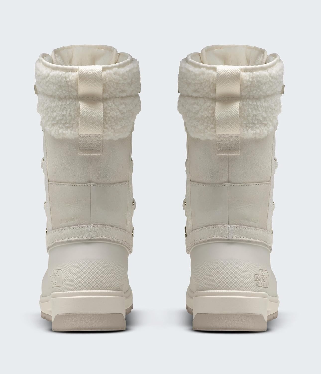 imageThe North Face Womens Shellista V Mid Insulated Waterproof Snow Boot Molded 45 Mm Lugs Rubber OutsoleWhite DuneWhite Dune