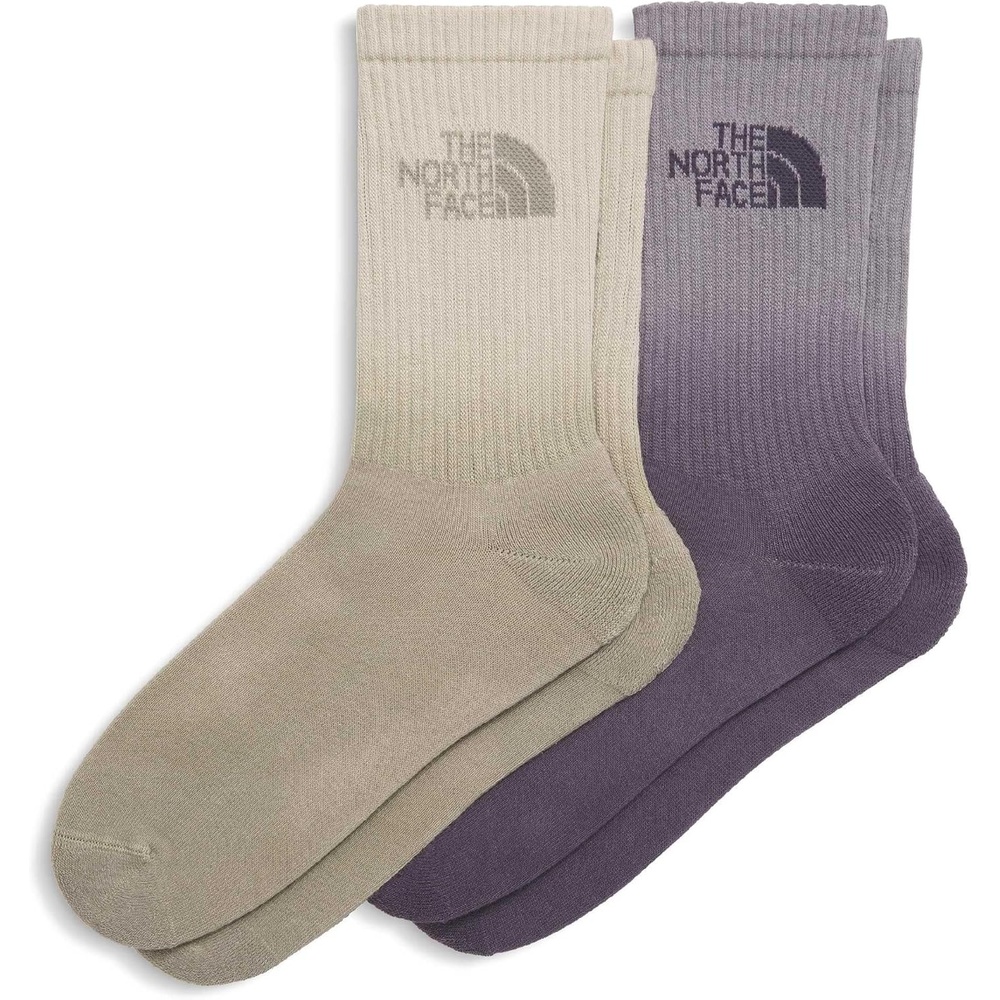 imageTHE NORTH FACE Everyday Dip Dye Crew Sock 2pack Breathable Socks for Men amp Women With Padding amp Ergonomic Toe BoxTranscendent GreyEndless DuskStone SlabDesert Stone
