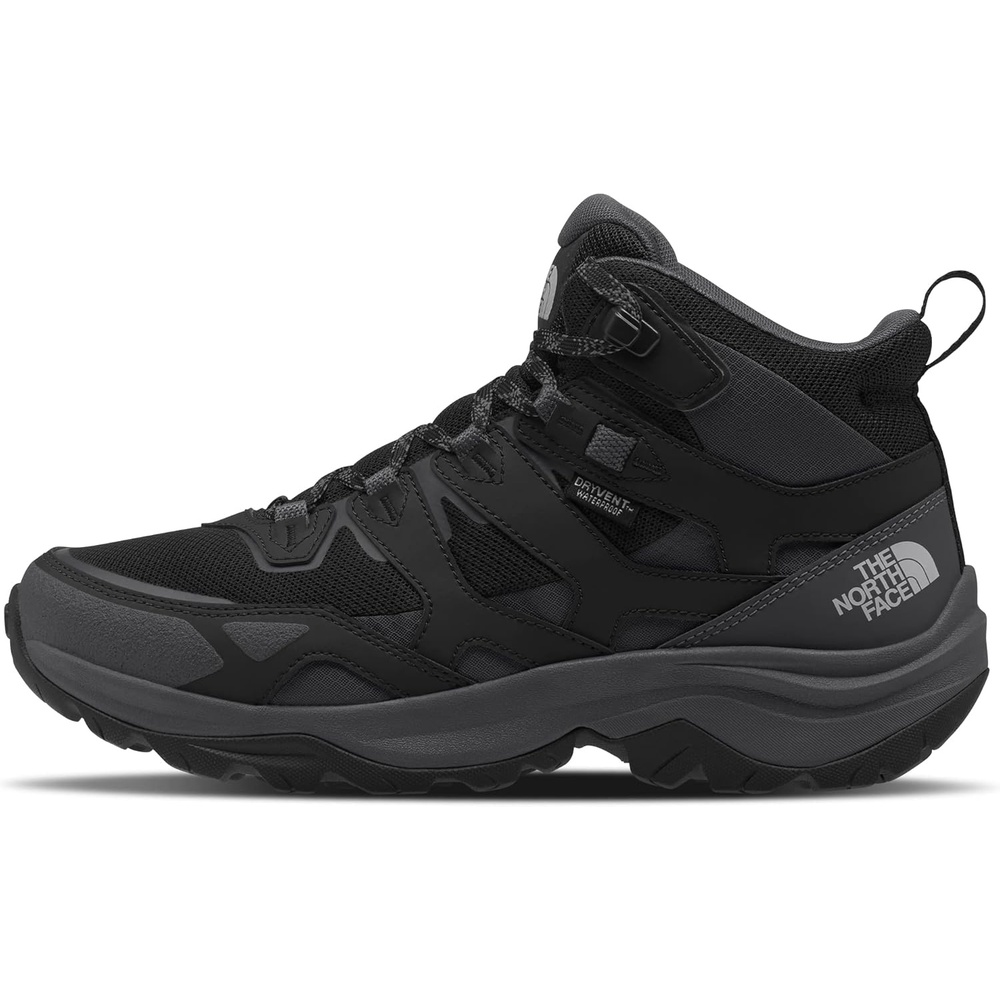 imageTHE NORTH FACE Mens Hedgehog 3 Mid Waterproof Hiking Boot Ripstop Leather Upper Rubber OutsoleTnf BlackAsphalt Grey