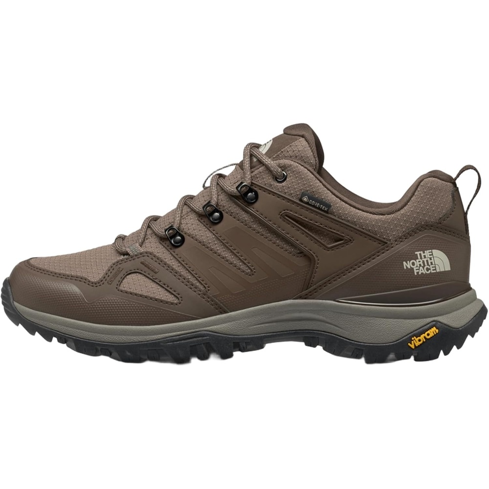 imageTHE NORTH FACE Mens Hedgehog Goretex Hiking Shoe  Waterproof Cushioned Rubber Outsole amp Flexible HeelGarnetSmokey Brown