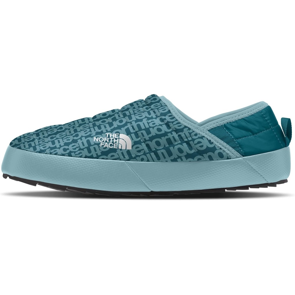 imageTHE NORTH FACE Mens Thermoball Traction Mule V Winter Shoe Insulated amp Water Repellent Rubber OutsoleBlue Coral Tnf Lowercase PrintBlue Coral