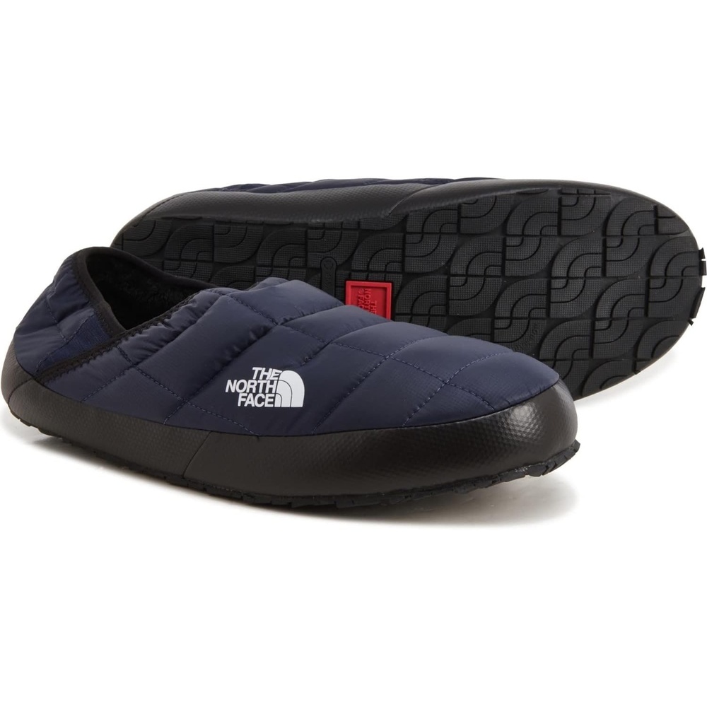 imageTHE NORTH FACE Mens Thermoball Traction Mule V Winter Shoe Insulated amp Water Repellent Rubber OutsoleTnf Navy Tnf Black