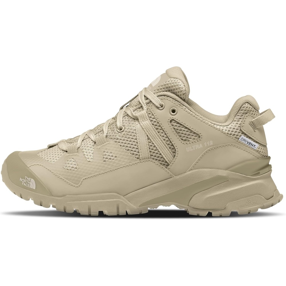 imageTHE NORTH FACE Mens Ultra 112 Waterproof Hiking Shoe Ripstop Leather Rubber Outsole With 5mm LugsGravelGravel