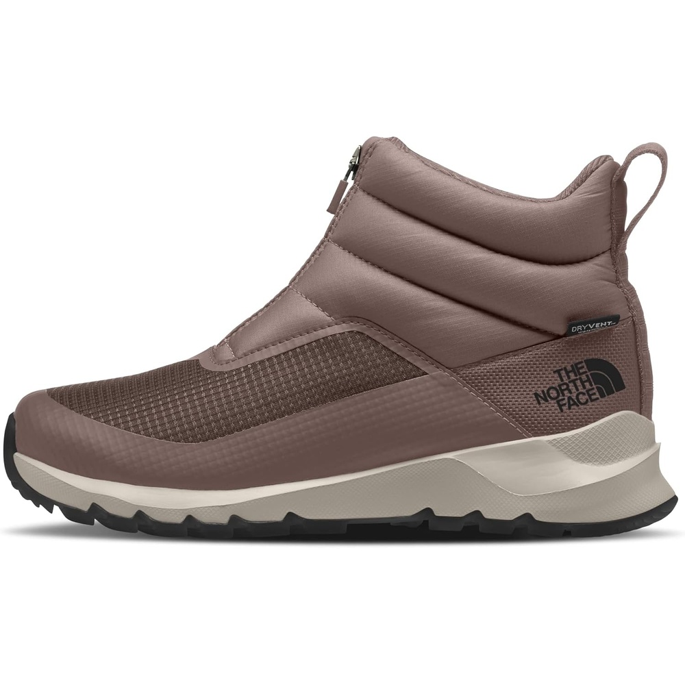 imageTHE NORTH FACE Womens Thermoball Progressive Zip Up II Snow Boot  Insulated amp Waterproof Rubber OutsoleDeep TaupeTnf Black