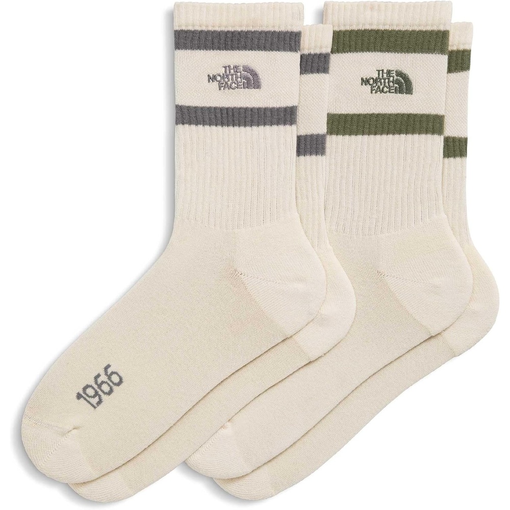 imageThe North Face Unisex Adult Everyday Crew Heritage Stripe Sock 2pack Breathable Socks for Men amp Women Light Padding Ergonomic