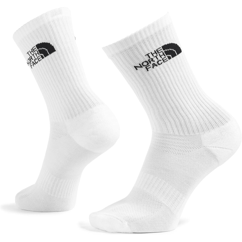 imageThe North Face Unisex Adult Multisport Cush Crew Sock 3pack Breathable Athletic Socks for Men amp Women With Light Cushioning amp Ribbed Cuff