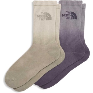THE NORTH FACE Everyday Dip Dye Crew Sock | 2-pack Breathable Socks for Men & Women With Padding & Ergonomic Toe Box(Transcendent Grey/Endless Dusk/Stone Slab/Desert Stone)
