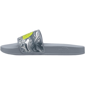 THE NORTH FACE Men’s Base Camp Slide III Sandal | Highly Cushioned, Durable TPU Strap & Rubber Outsole(Frost Grey/Fizz Lime)