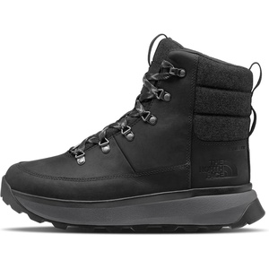 THE NORTH FACE Men’s Bergen Leather Waterproof Hiking Boot | Insulated Snow Boot With 4.5mm Lugs(Tnf Black/Tnf Black)
