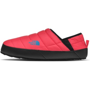 THE NORTH FACE Men’s Thermoball Traction Mule V Winter Shoe | Insulated & Water Repellent, Rubber Outsole(Brilliant Coral/Tnf Black)