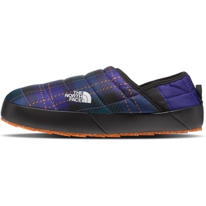 THE NORTH FACE Men’s Thermoball Traction Mule V Winter Shoe | Insulated & Water Repellent, Rubber Outsole(Ponderosa Green Medium Icon Plaid Print/Lapis Blue)
